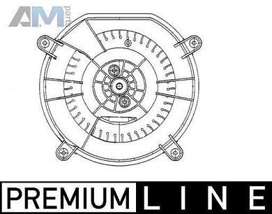 Вентилятор отопителя салона (MAHLE/KNECHT) AB69000P для Mb E-klasse 2002-2009 III (W211) E 280 (231 л.с.)