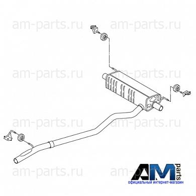 Пром. труба с задним для Audi Q7 II 4M0253181AKКупить оригинальный пром. труба с задним Audi Q7 II 4M0253181AK- Выгодные условия