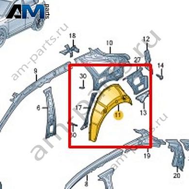 Колесная арка Volkswagen Taigo 2022-2024 2G7809411Купить колёсную арку 2G7809411 Фольксваген Тайго 2022-2024 по минимальной цене