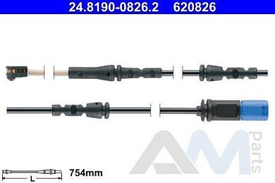 Дачтик износа задних колодок ATE (24.8190-0826.2)  BMW X4 (G02) 20dX