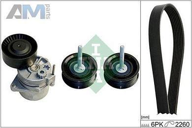 Комплект для замены ремня генератора (INA) 529011510 для Mb Sprinter (W909) 308CDI (109 л.с.)