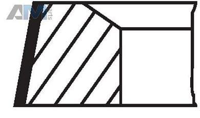 Комплект поршневых колец (стандарт) 028RS101010V0 (MAHLE/KNECHT) для  Skoda Octavia A7 рестайлинг 1.8TFSI
