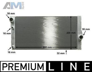 Радиатор охлаждения двигателя (MAHLE/KNECHT) CR1147000P для BMW 5 серия (F10) 2011-2013 525dx