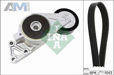 Комплект замены ремня генератора INA (529042910) Volkswagen B6 (2005-2011) 2.0TSI