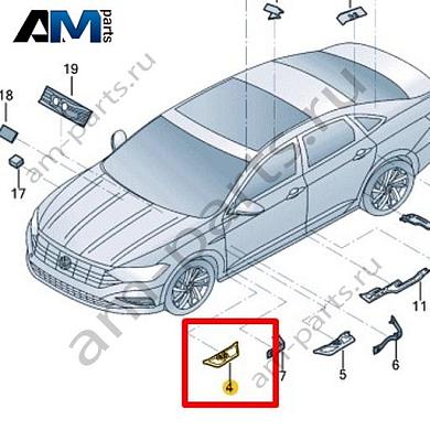 Часть стойки А Volkswagen Jetta VII 2020-2024 17A864013Купить часть стойки А 17A864013 Фольксваген Джетта VII 2020-2024- бесплатная доставка
