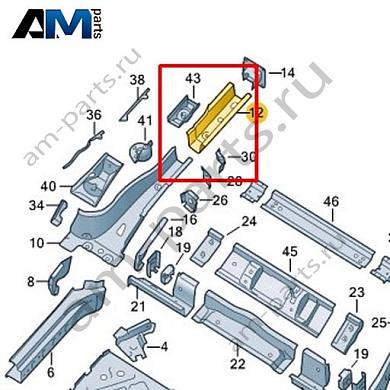 Лонжерон Volkswagen id3 2020-2024 1EA803508Купить лонжерон 1EA803508 на Фольксваген id3 2020-2024- бесплатная доставка