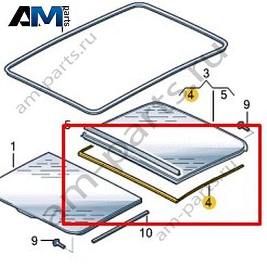 Уплотнитель стеклянной крышки Volkswagen T-Roc 2018-2024 2GA877297Купить уплотнитель стеклянной крышки 2GA877297 для Фольксваген Т-рок 2018-2024 по минимальной цене
