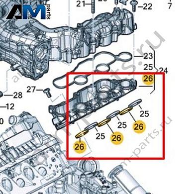 Уплотнитель VAG 059129717ADКупить уплотнитель 059129717AD Фольксваген/Ауди/Шкода- гарантия наличия