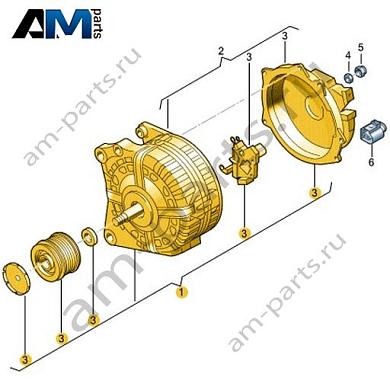 Генератор VAG 04C903026BКупить генератор 04C903026B на Фольксваген/Ауди/Шкоду- гарантия наличия