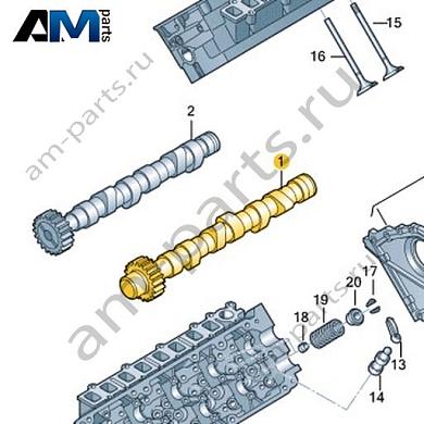 Распределительный вал VAG 057109009BFКупить распределительный вал 057109009BF на Фольксваген/Ауди/Шкоду- бесплатная доставка