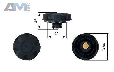 Крышка бачка ОЖ (GATES) RC248 для BMW 5 серия (E60 ) 2003-2009 530xi