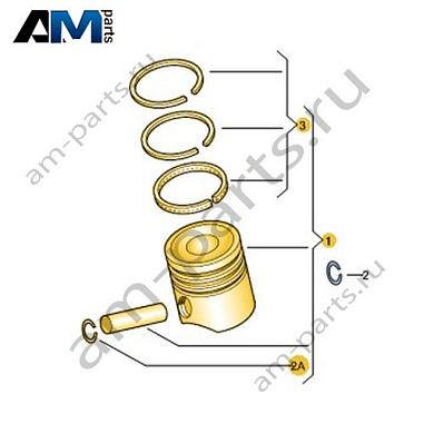 Поршень в сборе VAG 06E107065DRКупить поршень в сборе 06E107065DR для Фольксваген/Ауди/Шкода- выгодные цены
