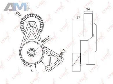 Натяжитель ремня генератора PT3004 (LYNXauto) для автомобилей VAGКупить натяжитель ремня генератора PT3004 производства LYNXauto для Фольксваген/Ауди/Шкода по специальной цене