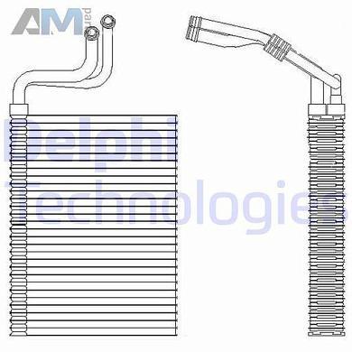 Испаритель кондиционера (DELPHI) TSP0525197 для BMW X3 (F25) 2011-2017 28iX N20