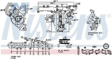 Впускной коллектор NISSENS (93505) на Skoda Octavia A7 (2013-2017) 2.0TDI