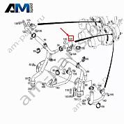 Обратный трубопровод турбины слева A1772003551 Mercedes GLE V167