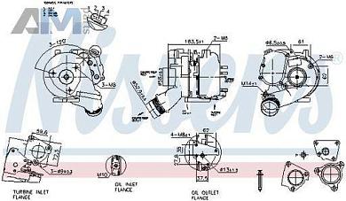 Турбонагнетатель NISSENS (93280) на Audi A6 (С6) 2004-2011 3.0TDI