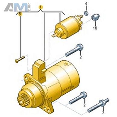 Стартер VAG 02E911022CКупить стартер 02E911022C на Фольксваген/Ауди/Шкоду по минимальной цене