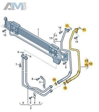 Обратная магистраль  3C0317825A  Volkswagen Passat B7 (2010-2016) AQ450 (6-АКП)