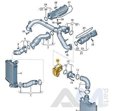 Дроссельная заслонка для Audi A7 (4K) 3.0TFSI 06M133062L