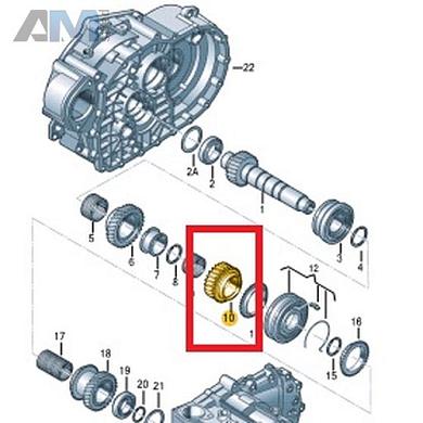Свободно вращающаяся шестерня VAG 02M311349ACКупить свободно вращающуюся шестерню 02M311349AC на Фольксваген/Ауди/Шкоду- бесплатная доставка