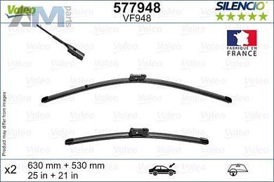 Комплект щеток стеклоочистителя (577948) VALEO на Skoda Kodiaq (2016-2025)