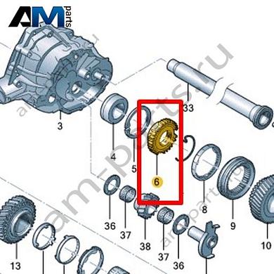 Ступица синхронизатора VAG 0B1311762AКупить ступицу синхронизатора 0B1311762A Фольксваген/Ауди/Шкода- выгодные цены