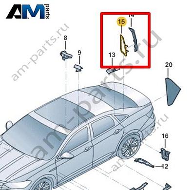 Часть стойки С Volkswagen Jetta VII 2020-2024 17A864540Купить часть стойки С 17A864540 на Фольксваген Джетта VII 2020-2024- бесплатная доставка