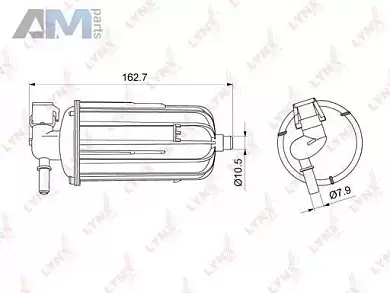 Топливный фильтр погружной LYNX для Audi A5 (8T) 2007-2016 LF-1079M