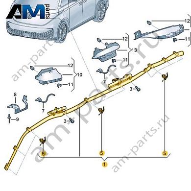 Модуль верхней подушек безопасности Volkswagen id-Buzz 2023-2024 1T3880742FКупить модуль верхней подушек безопасности 1T3880742F для Фольксваген id-Buzz 2023-2024- акция