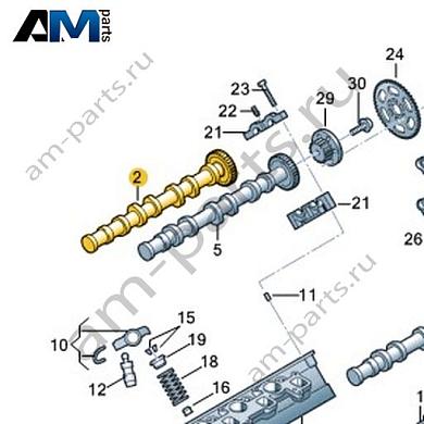 Распределительный вал VAG 059109012ADКупить распределительный вал 059109012AD на Фольксваген/Ауди/Шкоду- бесплатная доставка