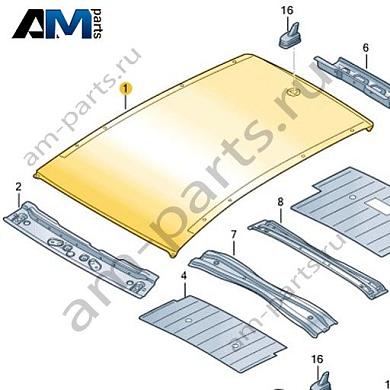 Крыша Volkswagen id4/id5 2021-2024 11A817101Купить крышу 11A817101 на Фольксваген id4/id5 2021-2024- бесплатная доставка