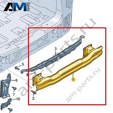 Кронштейн бампера Volkswagen id-Buzz 2023-2024 1T3807305Купить кронштейн бампера 1T3807305 для Фольксваген id-Buzz 2023-2024- бесплатная доставка