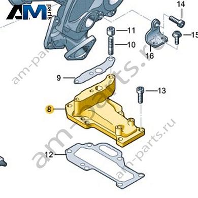 Опора VAG 059145195AFКупить опору 059145195AF на Фольксваген/Ауди/Шкоду- спец. Цена