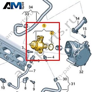 Топливный насос VAG 06L127025MКупить топливный насос 06L127025M Фольксваген/Ауди/Шкода по минимальной цене