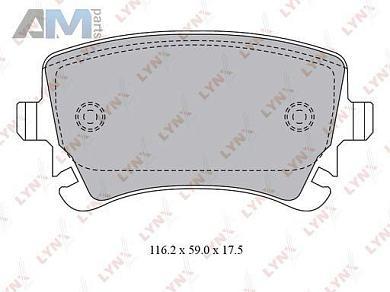 задние тормозные колодки BD1224 (LYNXauto) для автомобилей VAGЗаказать задние тормозные колодки BD1224 производства LYNXauto для Фольксваген/Ауди/Шкода по специальной цене