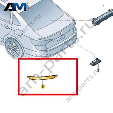 Световозвращатьель левый Volkswagen Jetta VII 2020-2024 17A945105Купить световозвращатьель левый 17A945105 для Фольксваген Джетта VII 2020-2024- минимальная цена