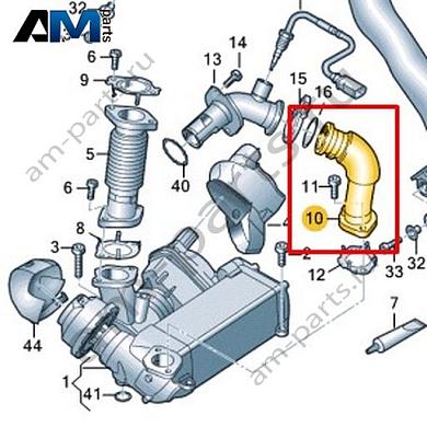 Соединительная трубка VAG 057131530GКупить соединительную трубку 057131530G на Фольксваген/Ауди/Шкоду- акция