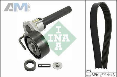 Комплект замены ремня генератора INA (529051410) на Volkswagen Tiguan I рестайлинг 2.0TSI