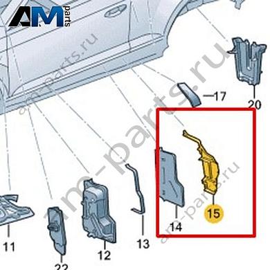 Защитный экран Volkswagen T-Roc Cabrio 2020-2024 2GC864654Купить защитный экран 2GC864654 для Фольксваген Т-рок Кабриолет 2020-2024 по минимальной цене