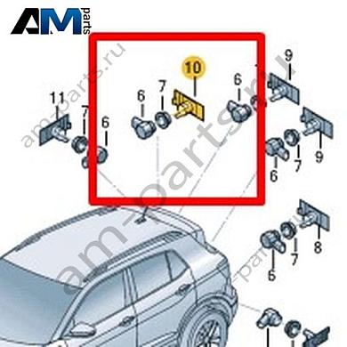 Кронштейн датчика Volkswagen T-Roc Cross 2019-2024 2GM919492Купить кронштейн датчика 2GM919492 на Фольксваген Т-рок Кросс 2019-2024- минимальная цена