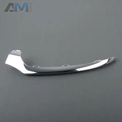 Накладка переднего бампера левая (хром) Mercedes C W205 (2014-2023) A2058851374