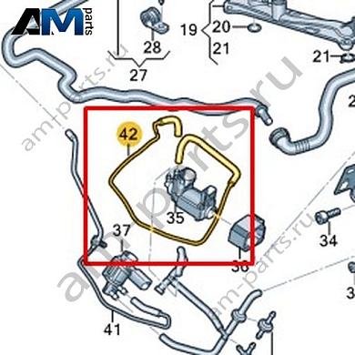Вакуумная труба VAG 059131386EКупить вакуумную трубу 059131386E для Фольксваген/Ауди/Шкода на выгодных условиях