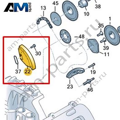 Натяжитель цепи VAG 06E109507FКупить натяжителя цепи 06E109507F Фольксваген/Ауди/Шкода на выгодных условиях