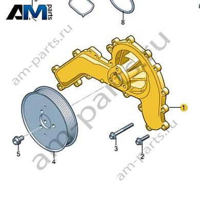 Насос ОЖ VAG 059121008MКупить насос ОЖ 059121008M Фольксваген/Ауди/Шкода- акция