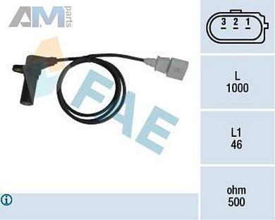 Датчик импульсов коленвала (79064) FAE для Audi A4 (B7) 2005-2009