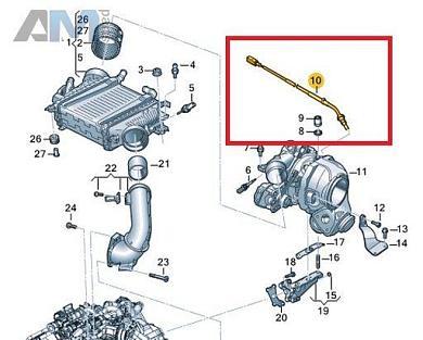 Датчик температуры ОГ 059906088EE Audi Q7 (4M) 2019-2024 3.0TDI (45TDI) 231 л.с.