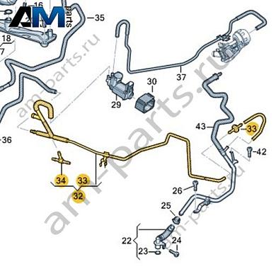 Вакуумный шланг VAG 059131375AFКупить вакуумный шланг 059131375AF Фольксваген/Ауди/Шкода- бесплатная доставка