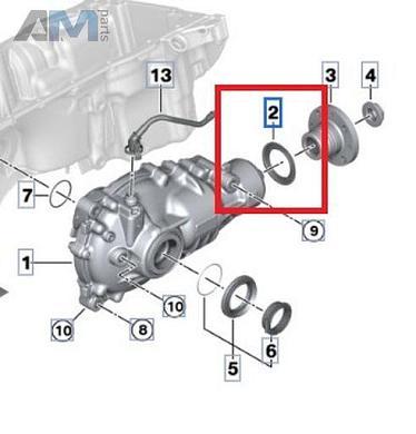 Пыльник заднего сальника 31528847176 для BMW 3 Серии (G20/21) 2018-2023