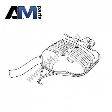 Задний глушитель 18307571477 на BMW (E60) 520i